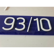 House Number Sign Acrylic Letters Height 6 cm Starting At 159 Baht Per Sheet Made To Order