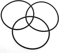 DGBRSM 3pcs O-Ring for Reverse Osmosis Water Filter Housings, Diameter 3.5inch O.D. Black O-Ring