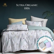 Sprei set Sutra Organic 100s / Sprei Sutra Silk 100s / Sprei sutra organik serat bamboo / sprei sutr