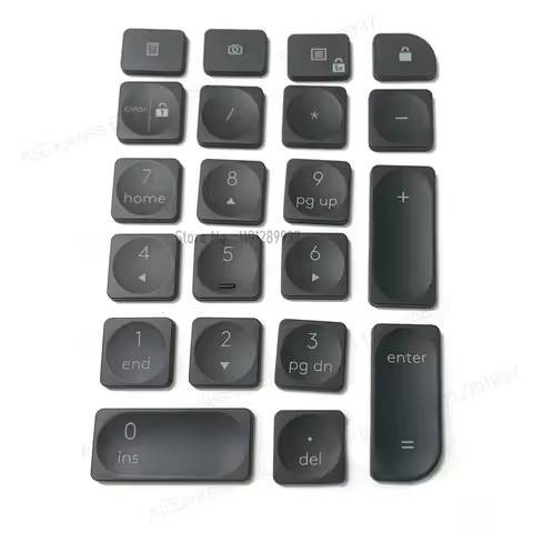 Replacement Keyboard Laptop KEY & Clips For Logitech Craft MX Keys for Mac Black 1 2 3 4 5 6 7 8 9 0