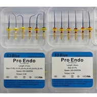 Endodontic files, cheap dental files, break-resistant flexible files, S3 Blue files [WHOLESALE]
