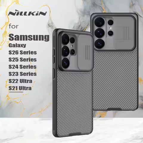 Nillkin For Samsung Galaxy S26 Ultra S25 Edge S24 Plus S23 S22 S21 Case CamShield Pro Camera Cover S