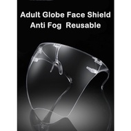 Adult Globe No dizzy Full Face Hard Face Shield Reusable Anti Fog