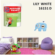 LILY WHITE 16151 D ( 5L ) Nippon Paint Interior Vinilex Easywash Lustrous / EASY WASH / EASY CLEAN