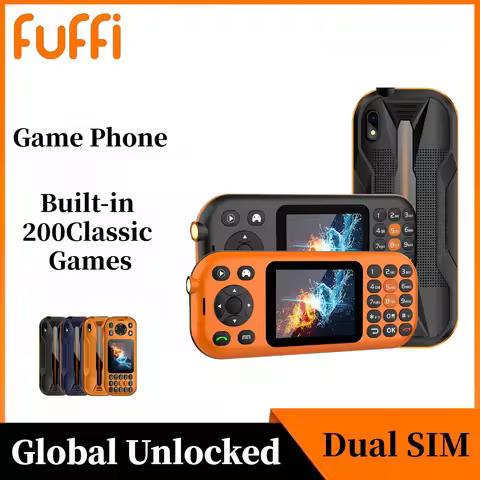 FUFFI New sty Game Phone Built-in 200 Classic Games 2.8 inch Dual SIM Game Console For GPRS WAP Supp