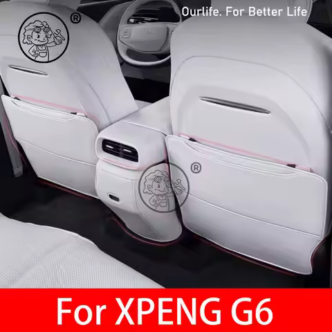 For Xpeng G6 XPENG G6 Core+ 2026 2025 Leather Seat Back Kick Protector Backseat Kick Mat Seat Cover