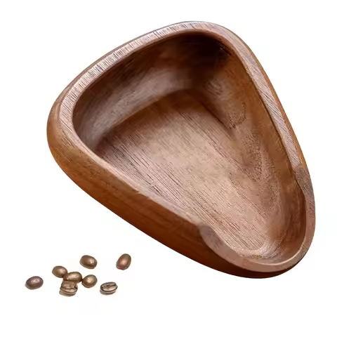 Coffee Bean Dosing Tray Dosing Vessel Espresso Dosing Cup Wood Weigh Coffee Bean Container Box Tea C