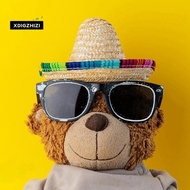 6 Pack Small Sombrero Hats, 6.5 Inch Natural Straw Hats Sombrero Party Hats Dolls Pets Themed Party 