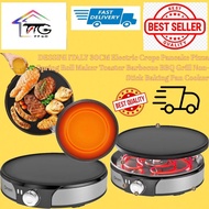 DESSINI ITALY 30CM ELECTRIC CREPE PANCAKE PIZZA SPRING ROLL MAKER TOASTER Barbecue BBQ Grill Non-Sti