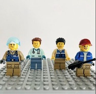 Lego City 60302、60307、淨人仔4隻、Lego 航天駕駛員、獸醫、全新貨品、Lego 侏羅紀世界、Lego 動物