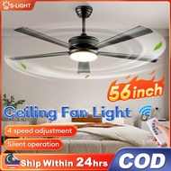 56''42'' Kipas Siling 5 Bilah Ceiling Fan with Ligh 5 Blade Regulator AC Motor Kipas Syiling Murah K