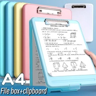 2 IN 1 Clipboard with Storage High Capacity Storage Clipboard Folder Storage Clipboard file Box A4
