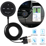\'][= Handsfree FM Transmitter Car Audio Radio Wireless Bluetooth Receiver Kit Adapter Hands Free 3.5Mm Aux USB MP3 Player Charger