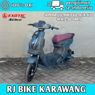 Sepeda Listrik EXOTIC X610 X630 X650 X660 X665 X670 X680 New Model 500watt Super Murah Garansi Resmi