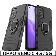 Casing for Oppo Reno 5 4G 5G Panther Standing Hardcase Cover Hard Case