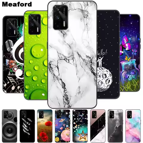For Realme GT 5G Case Marble Soft Silicone Back Case for OPPO Realme GT Neo 2T Neo2T / GT Neo2 Phone