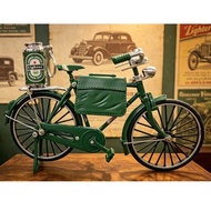 Vintage Bicycle With Ordinary Flame Gas Lighter