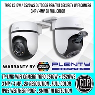 Tapo C510W / C520WS Outdoor 3MP / 4MP 2K กล้องภายนอก ภาพสี 24 ชม. Pan/Tilt Security WiFi Camera  [รั