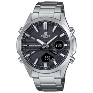 5Cgo CASIO EDIFICE series pointer digital dual display watch EFV-C120D-1A  men's sports watch 【Shipping from Taiwan】