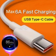 Type C 6A Usb Cable Ultra Fast Charging Cable Fast Charging Cable Data Cable Durable  Fast Charging