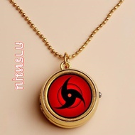 Naruto Watch Necklace Charingan Portable Sasuke Pendant Itachi Student