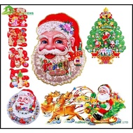 3D Christmas Santa Claus Poster Xmas Decoration Festive and Holiday Icons