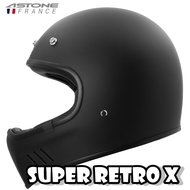 有 Can Swipe Card Golden Head Cap [ASTONE SUPER RETRO X Plain Color] Style Full-Face Helmet Coaster H
