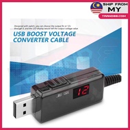 USB To DC Boost Converter Cable 5V to 9V 12V Adjustable Voltage Volt Step Up USB Router Modem
