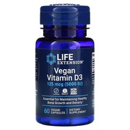 Life Extension, Vegan Vitamin D3, 125 mcg (5000 IU), 60 Vegan Capsules