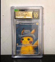 CGC金 10 VAN GOGH 085 PTCG 梵高比卡超 寶可夢 皮卡丘 灰氈帽 噴火龍 耿鬼 夢夢M2A M3 M4
