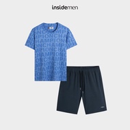 Insidemen Regular Fit Youthful Stretch Men's Sports Shirt and Pants Set 6ST001AZ