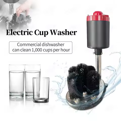 ITOP ECW-5X Commercial Electric Cup Washer Glass Washing Machine 5 Heads Effectively Clean1000 cups/