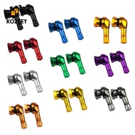 [KOZEEY] 2Pcs CNC Aluminum Motorcycle Gas Nozzle Degree Angle Valve Adaptor Tyre
