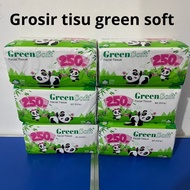 [WHOLESALE TISSUE] GREEN SOFT TISSUE 250 GRAM WHOLESALE (3 PACKS, 6 PACKS & 10 PACKS) | Tissue tissu