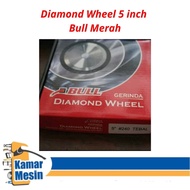 MERAH Diamond Wheel 5 inch Bull Red Diamond Sharpening 5 Inch Bull Red