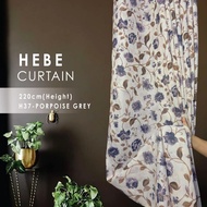 spluscurtain - H37 Hebe Hook/Eyelet Flower Curtain (220cm Height)