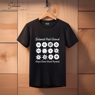 Baju Gawai Dayak T-shirt gawai murah Baju bungai terong baju borneo