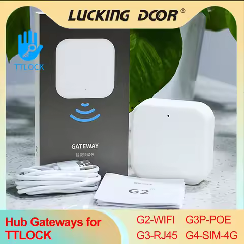 TTlock Gateways G2 G3 G3P G4 Bluetooth to 4G / GJ45/ WiFi Hub Smart Home Device TThotel TT Lock App 