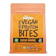 BodyMe Organic Vegan Protein Snack Bites Raw Cocoa Orange 500 g 100 Bite Versions of Our Vegan Protein Bar Gluten Free 11 g Complete Protein 3 Vegan Proteins Essential Amino Acids