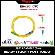 E2K/APC - SC/UPC Simplex Single mode 3.0 Yellow Patch Cord (3m ,5m) PC502