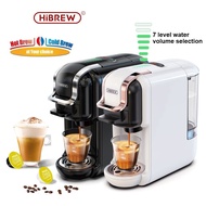 HiBREW 5 In1 Capsule Coffee Machine Hot/Cold 19Bar Espresso Coffee Maker For Nespresso Dolce Gusto K-cup ESE Pod Coffee Powder H2