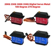 Waterproof 20KG 25KG 30KG 35KG Servo 180 Degree 270 Degree Large Torque Digital Servo Metal Gears 25