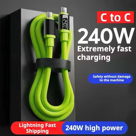 240W USB C 0.3M 1M 1.5M 2M Fast Charging Line USB Type-C To Type-C Data Cable PD Quick Charge 3.0 Co