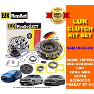 0AM198142G DRY DUAL CLUTCH REPAIR KIT FOR DQ200 7SPEED DSG GEARBOX FOR GOLF JETTA PASSAT AUDI A3 0AM