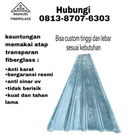 ATAP BENING, ATAP FIBERGLASS, ATAP TRANSPARAN, ASBES