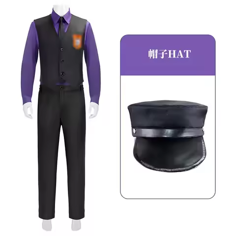 Anime William Afton Cosplay Costume FNaF Purple Guy Costume Five Nights at Freddy's Doujin Outfit Ha