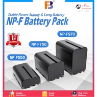 FBTech NP-F550 NP-F750 NP-F970 Real Capacity Rechargeable Li-ion Battery Lithium-Ion Battery Pack (7