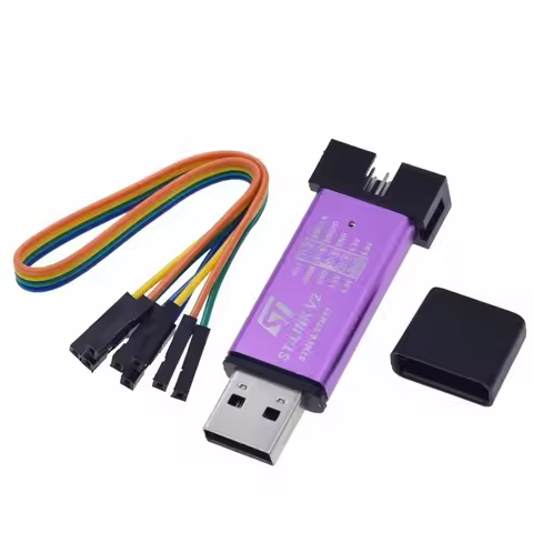 1Set ST LINK Stlink ST-Link V2 Mini STM8 STM32 Simulator Download Programmer Programming With Cover 
