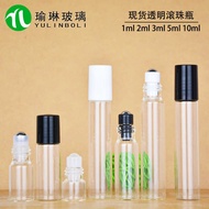 Sample Glass Bottle 1ml~10ml Roll-On Bottle Perfume Sub-Bottle Transparent Roll-On Bottle