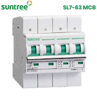 Suntree SL7-63 DC Circuit Breaker MCB 4P 1000V ตัวเลือก 16A 20A 25A 32A 40A 63A 4P 1000V  Polarity Breaker เบรกเกอร์ DC เบรกเกอร์โซล่าเซลล์ เซอร์กิตเบรกเกอร์ MCB โซลาร์เซลล์